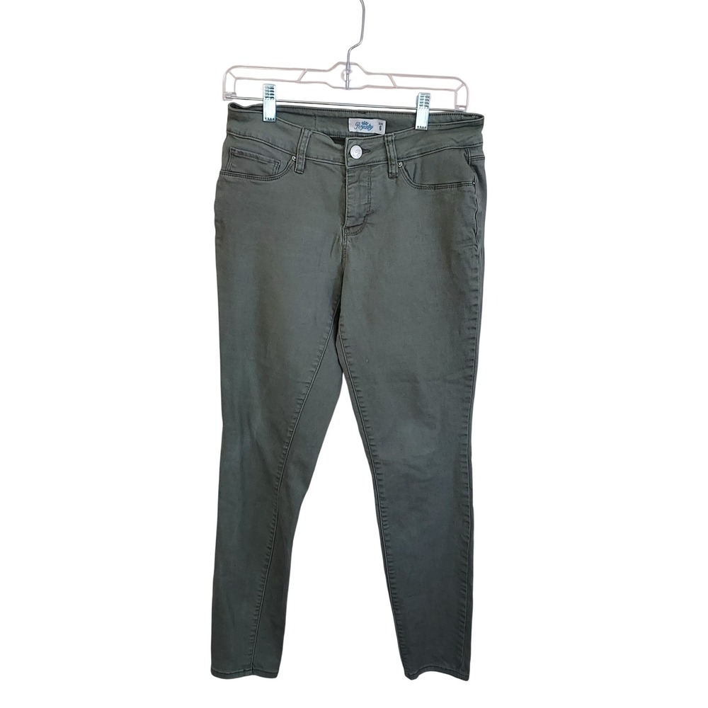 Royalty For Me Womens Skinny‎ Jeans Olive Green Stretch Denim Sz 6